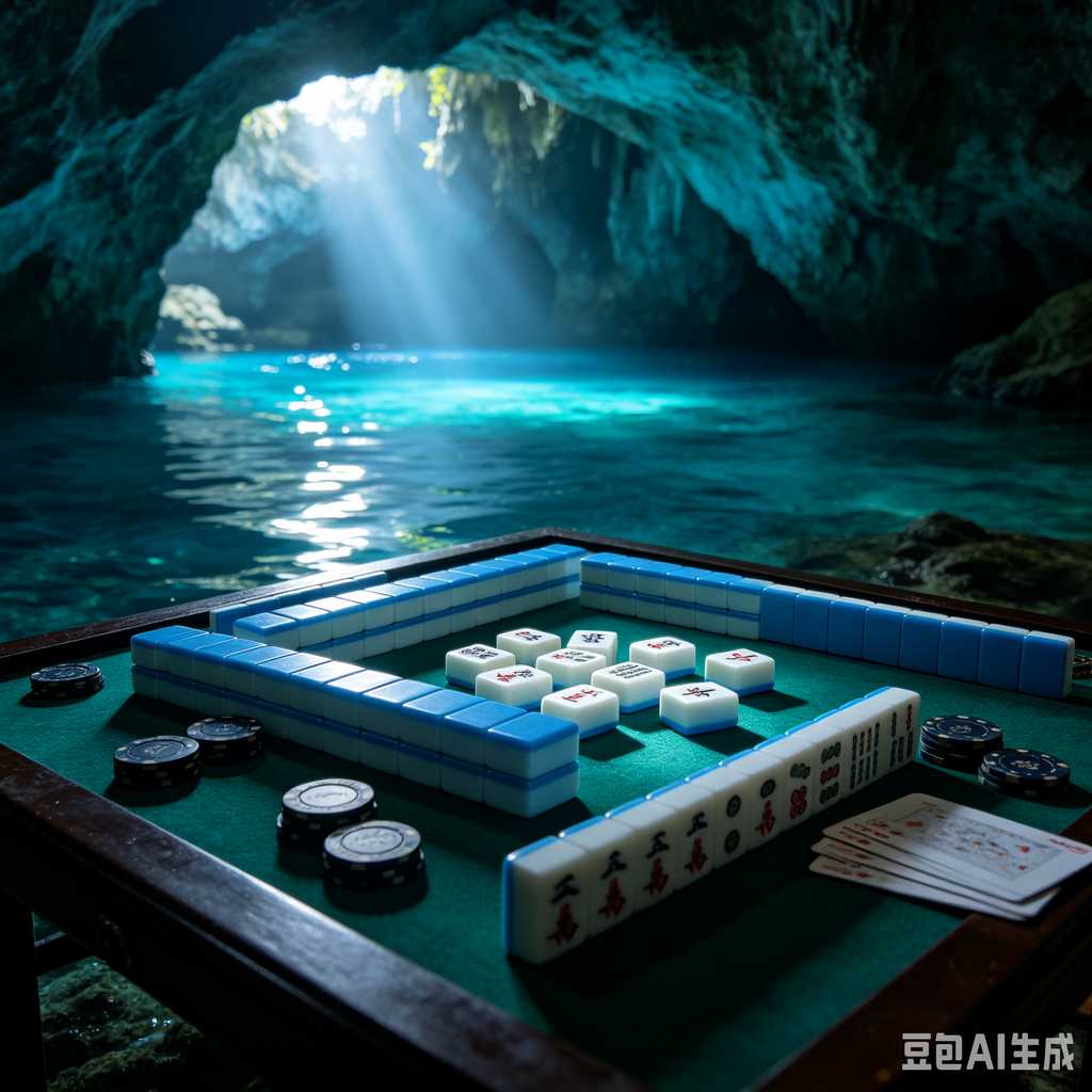 mahjong set with dice and chips