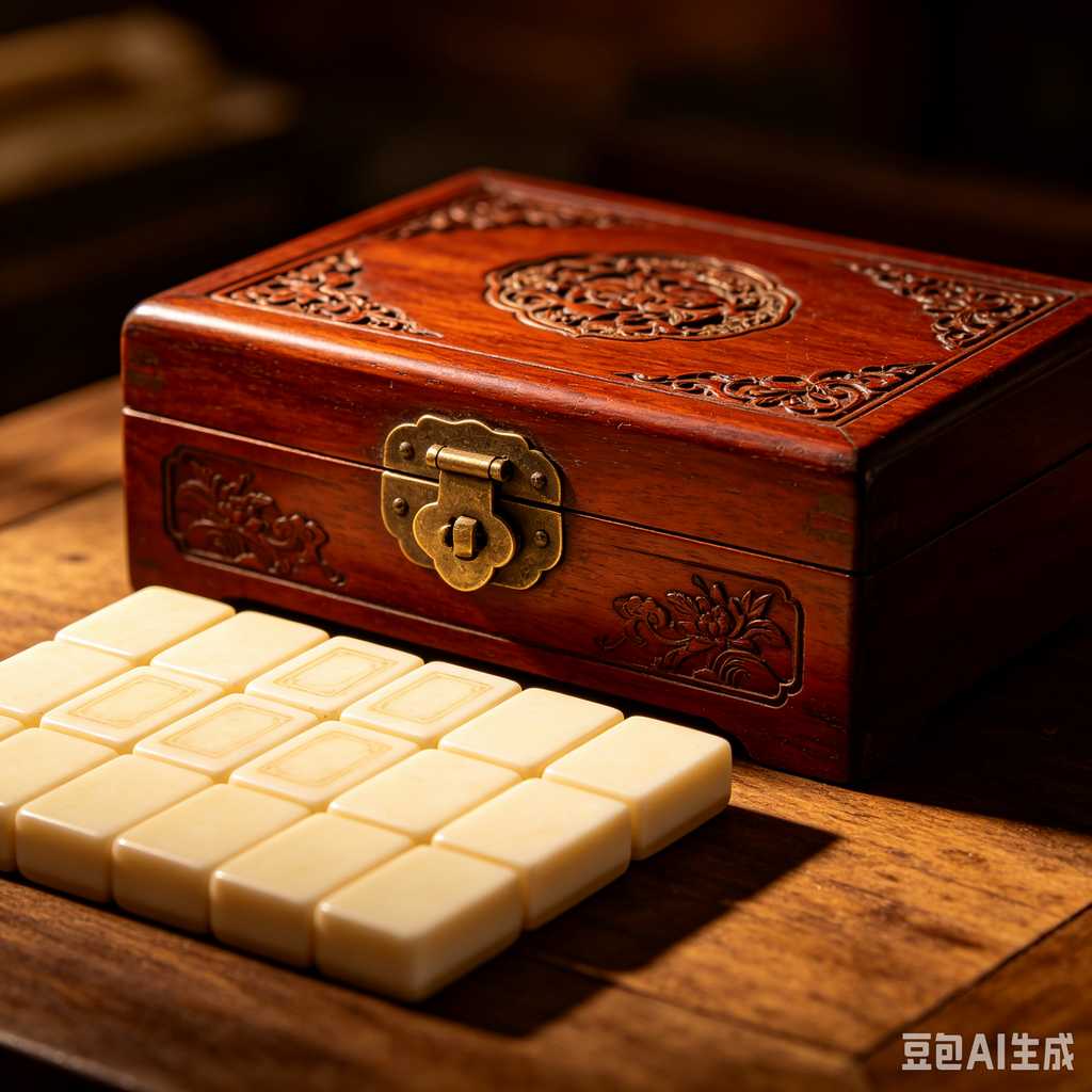 transparent mini mahjong set